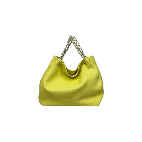 Cheval Firenze Artemisia Handtasche aus echtem Leder Made in Italy, gelb von Cheval Firenze