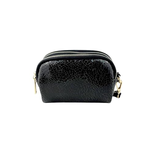 Cheval Firenze Cortina, echtes Leder, hergestellt in Italien, Naplak Schwarz, geldbörse von Cheval Firenze