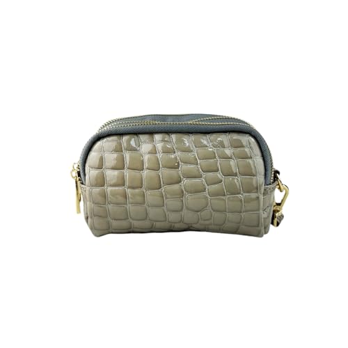 Cheval Firenze Cortina, echtes Leder, hergestellt in Italien, grau, geldbörse von Cheval Firenze