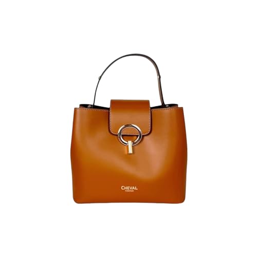 Cheval Firenze Giulia Handtasche, echtes Leder, hergestellt in Italien, Leder von Cheval Firenze