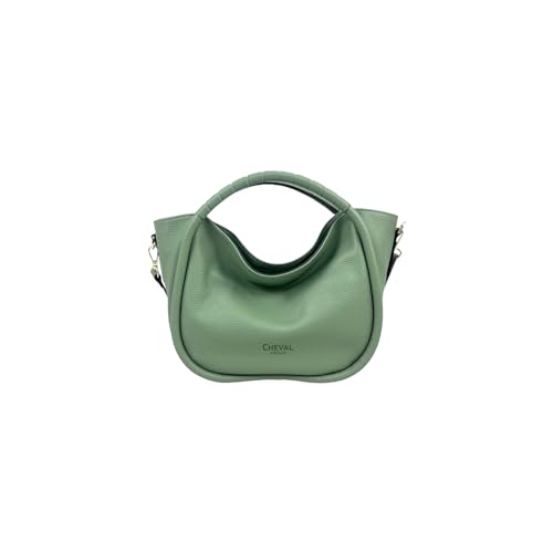 Cheval Firenze Handtasche Grace Mini, echtes Leder Made in Italy, Salbeigrün von Cheval Firenze
