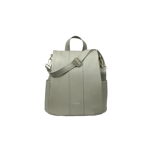 Cheval Firenze Rucksack Amanda, echtes Leder, hergestellt in Italien, grau, M von Cheval Firenze