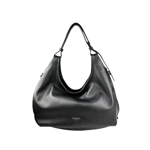 Cheval Firenze Schultertasche Malaga A/S, echtes Leder, hergestellt in Italien, Schwarz Cheval Firenze Schultertasche Malaga A/S, echtes Leder, hergestellt in Italien, Schwarz von Cheval Firenze