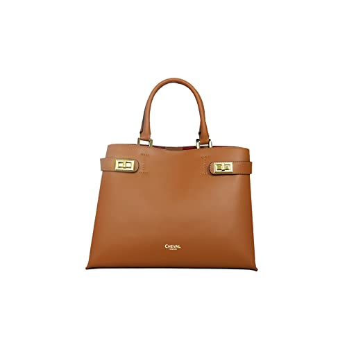 Cheval Firenze Shedir-Handtasche, echtes Leder, Made in Italy, Leder von Cheval Firenze