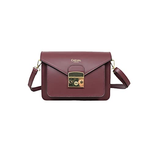 Cheval Firenze Umhängetasche Zaniah, echtes Leder, hergestellt in Italien, bordeaux von Cheval Firenze