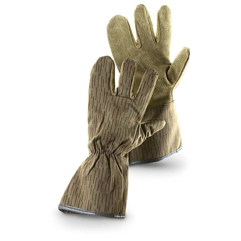 Nva Ddr Streifenhandschuhe 3-Finger-Stulpen Kommunistisch Regentropfentarn Militär von ChevaldeGuerre