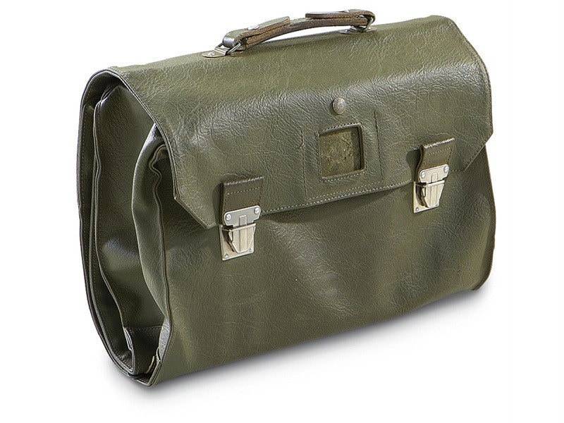 Vintage Schweizer Armee Vinyl Faltbare Dokumententasche Aktentaschesteckbrief Wasserdichte Tasche Träger Militär von ChevaldeGuerre