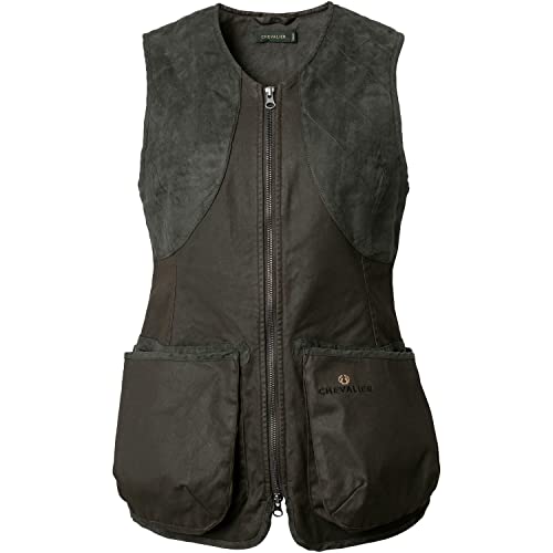 Chevalier Damen Weste Vintage Dogsport Leather Brown 36 von Chevalier