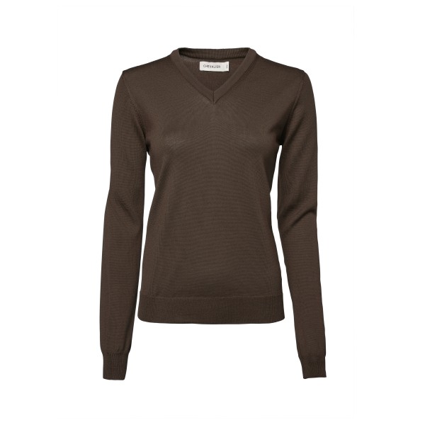 Chevalier - Women's Blaise V-Neck Merino Pullover - Merinopullover Gr 40 braun von Chevalier