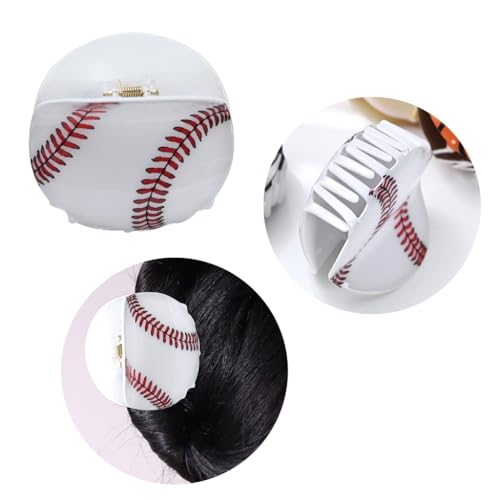 Basketball Fußball Haarklaue Kreatives Thema Haarklemme Acryl Kopfbedeckung Sport Haar Barrettes Haar Ornament von Chevnzev