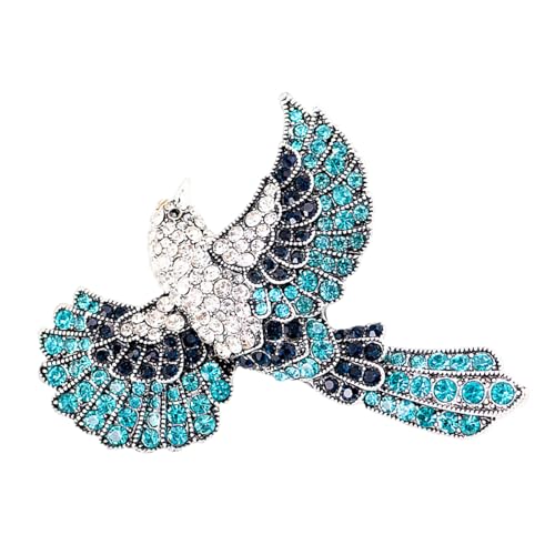 Buntes Kolibri Brosche Große Größe Elegante Strassstiche Bird Badge Kleidung Accessoires Schmuck Für Frauen Mädchen Statement von Chevnzev