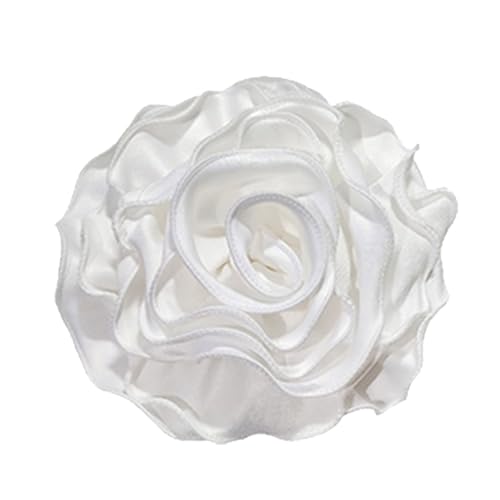 Chevnzev Camellia Blumen Badge Handgefertigte Stoffblume Brosche Für Frauen Mädchen Elegantes Reversnadelzubehör Für Partys Und Daten von Chevnzev