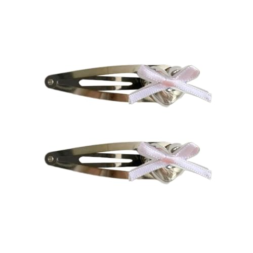 Chevnzev 2pcs Bowknot Herzförmiges Haar Barrettes Buntes Schmetterling Haarclip Dekorative Haarnadel Ornament Für Frauen Mädchen von Chevnzev