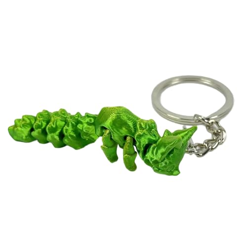 Chevnzev 3D Gedruckte Füchse Farbenfrohe Absolventen Artikulieren Füchse Schlüsselbundspielzeug Action Figur Sammlertischverzierung von Chevnzev