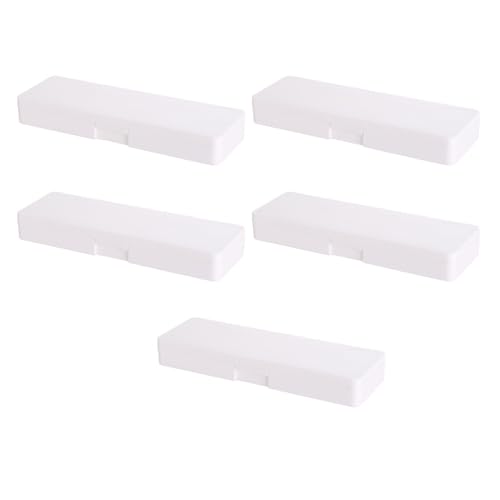 Chevnzev 5 PCs Praktische Bleistiftbox Durchströmende Fall Container Plastik Plastikpense School Office Supplies von Chevnzev
