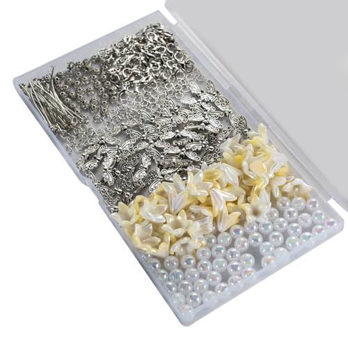 Chevnzev 50pcs Lebendige Perlenentwürfe Schlüsselanhänger Mit Engelsschützer Pendant Mode Accessoire Für Frauen Und Schüler von Chevnzev