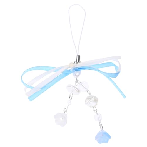 Chevnzev Bären Telefon Charme Armband Keychain Süße Schlüsselbund Lanyard String Stern Herz Bowknot Telefonkette Lanyard Bowknot Keychain von Chevnzev