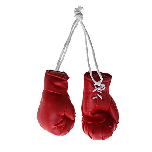 Chevnzev Boxhandschuhe Anhänger Schwarz/Blau/Weiß Rote Miniatur Stanzhandschuhe Boxenanhänger von Chevnzev