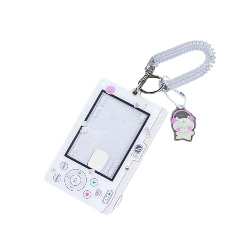 Chevnzev Cartoon Kartenhalter Kredithülle Deckung Beschützer Mit Dem Anhänger Keychain Acryl Fotokard Für Frau Mädchen Acrylfoto Mit Dem Anhänger Schlüsselbund Cartoon Für Frau von Chevnzev