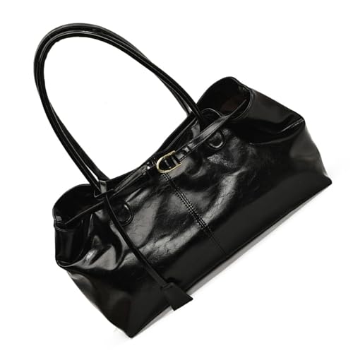 Chevnzev Damen Top Bag PU Leder Achsel Unterarm Schulter Mit Großer Kapazität Retro Handtaschen Damen Schulter PU Leder Große Kapazität Handtasche Für Jeden Tag von Chevnzev
