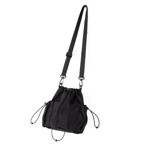 Chevnzev Delicate Korean Nylon Umhängetasche Mit Kordelstring Und Falten Crossbody Geldbörse Für Den Täglichen Gebrauch Reisefreundliche Beutel von Chevnzev