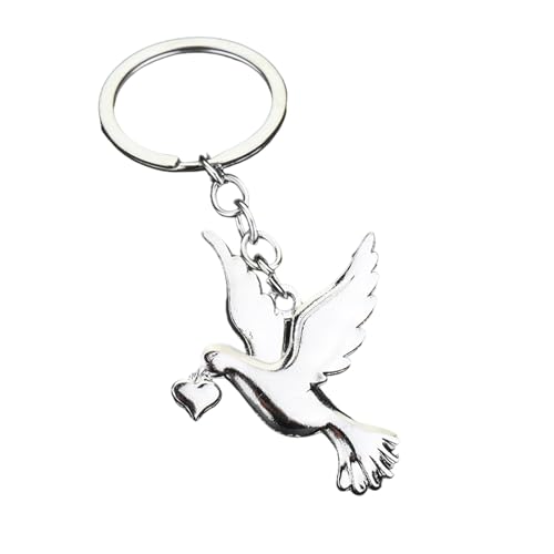 Chevnzev Eleganter Friedenstrove Schlüsselbund Metallschlüsselkettenhalter Personalisiertes Schlüsselring Pendellanhauswarmeiner Geschenk Für Männer Und Frauen von Chevnzev