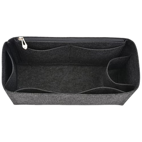 Chevnzev Filzeinsatzbeutel Organisatoren Für Handtaschen Geldbeutel Organizer Für Schulter Mit Metall Reißverschluss Mehrere Taschen Organisationseinsatz von Chevnzev