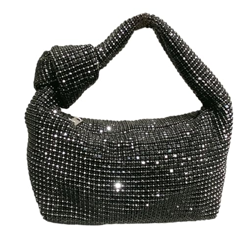 Chevnzev Frauen Abend Clutch Bag Mode Geldbörsen Glitzer Strasshilfe Achsel Bankette Für Party Abend Strasssteine ​​Unterarm Glitter Für Hochzeitsfeier von Chevnzev