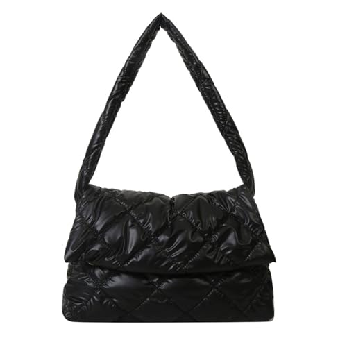 Chevnzev Frauen Gesteppte Umhängetasche Vintage Crossbody Weibliche Messenger Girls Einkaufen Dating Winter Handtasche Frauen Gesteppt Crossbody Girl Winter Schulter Weibliche Messenger von Chevnzev