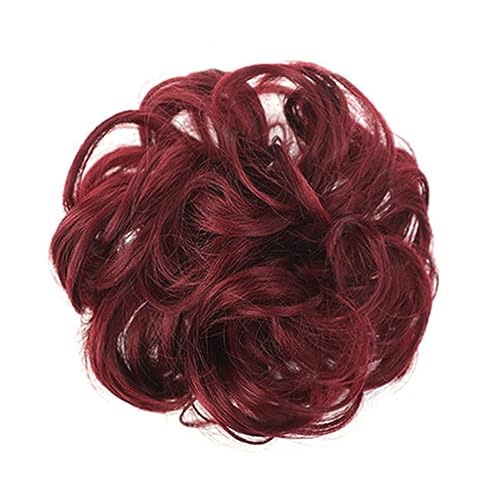 Chevnzev Haarteil Mit Klauenclip Großer Brötchen Lockiges Haar Scrunchie Mit Hochsteckfrisurlingen Unordentliche Haarstücke Groß von Chevnzev