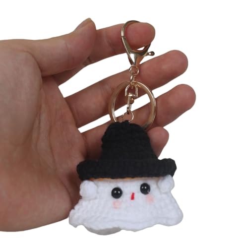 Handgefertigter Schlüsselhalter Farbenfrohe Häkelspeicher Schlüsselbund Halloween Handgewebten Schlüsselring Stylish Accessoire Für Schlüssel Oder Taschen von Chevnzev
