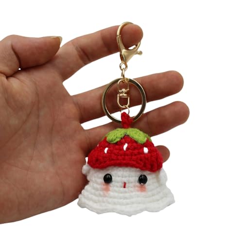 Handgefertigter Schlüsselhalter Farbenfrohe Häkelspeicher Schlüsselbund Halloween Handgewebten Schlüsselring Stylish Accessoire Für Schlüssel Oder Taschen von Chevnzev