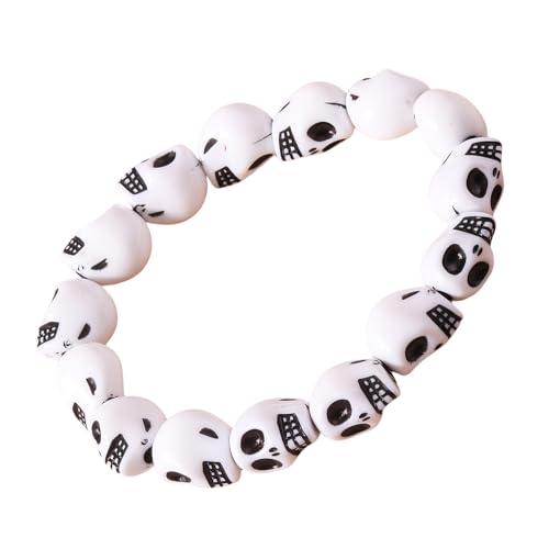 Chevnzev Hip Hop Styles Schädel Perlen Armband Unisex Streetwear Handchain Elastic Army Handmade Mode Accessoire Elastic Skull Armband Chevnzev Hip Hop Styles Schädel Perlen Armband Unisex Streetwear Handchain Elastic Army Handmade Mode Accessoire Elastic Skull Armband von Chevnzev