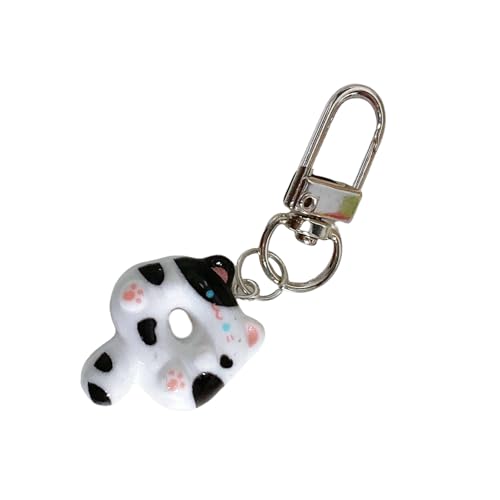 Chevnzev Katze Geformte Anhänger Cartoon Tierförmige Keyring Mode Schlüsselringe Charm Schmuck Für Rucksäcke Und Telefon von Chevnzev