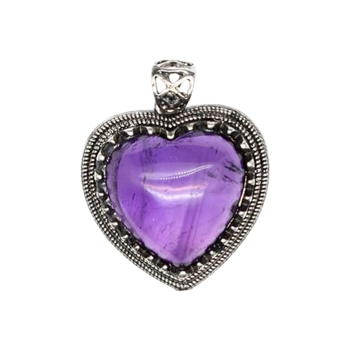Chevnzev Labradoriten Anhänger Halskette Mit Amethyst Akzenthandwerk Für Trendige Frauen Die Retro Inspire Elegant Charm Handcraft Stone Halskette Umfassen von Chevnzev