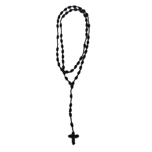 Chevnzev Mode Crossing Knot Rosenkranz Halskette Robuste Baumwollstring Mode Schmuck Accessoire Für Männer Und Frauen Freizeitkleidung Chevnzev Mode Crossing Knot Rosenkranz Halskette Robuste Baumwollstring Mode Schmuck Accessoire Für Männer Und Frauen Freizeitkleidung von Chevnzev