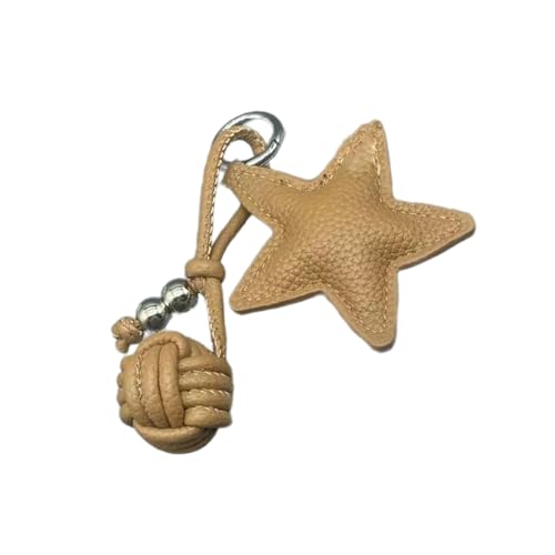 Chevnzev Mode PU Leather Star Keychain Pentagramme Anhänger Für Rucksäcke Oder Telefone Trendy Women Tasche Accessoire von Chevnzev