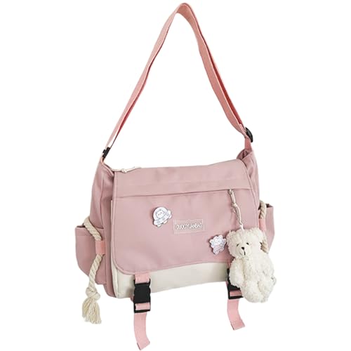 Chevnzev Mode Schwarze Nylon Crossbody Tasche Weiche Und Bequeme Schulterbeteiligte Satchel Für Den Täglichen Gebrauch Verstellbare Gurtwarenformel von Chevnzev