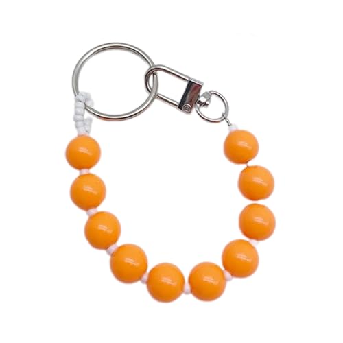 Chevnzev Mode Telefon Charme Einzigartiger Perlen Keychain Lebendige Beutel Anhänger Keyring Ornament Accessoire Für Frauen Und Mädchen von Chevnzev