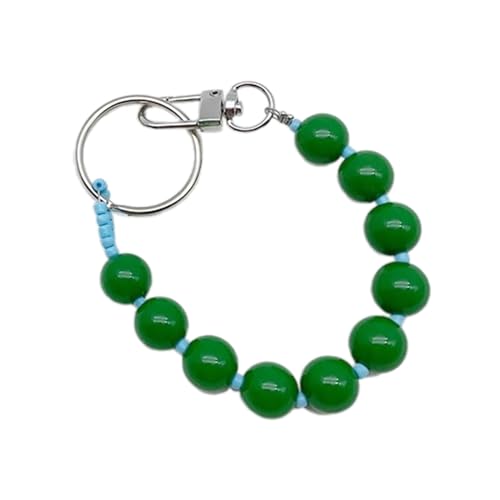 Chevnzev Mode Telefon Charme Einzigartiger Perlen Keychain Lebendige Beutel Anhänger Keyring Ornament Accessoire Für Frauen Und Mädchen von Chevnzev