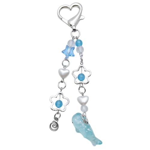 Chevnzev Schöner Walschlüsselkettenanhänger Exquisit Whale Keyring Süßer Cooler Hollow Blütenblätter Für Geburtstage Valentinstag von Chevnzev