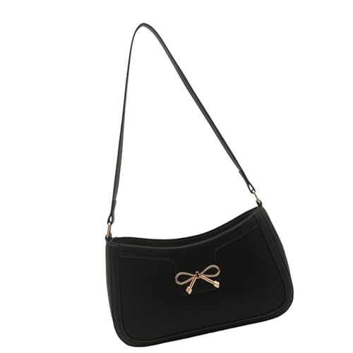 Chevnzev Stilvolle Bögen Schulterhand Handtasche Praktische PU Leder Umhängetasche Achselbeutel Zum Pendeln Von Einkäufen Und Sozialer Event PU Ledertasche von Chevnzev