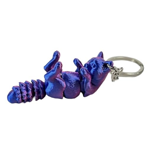 Chevnzev Tragbarer Und Einstellbarer Gedruckter Katzenschlüsselring Für Einen Tierischen Zauber Für Die Personalisierung Jugendtrendy Keychain von Chevnzev