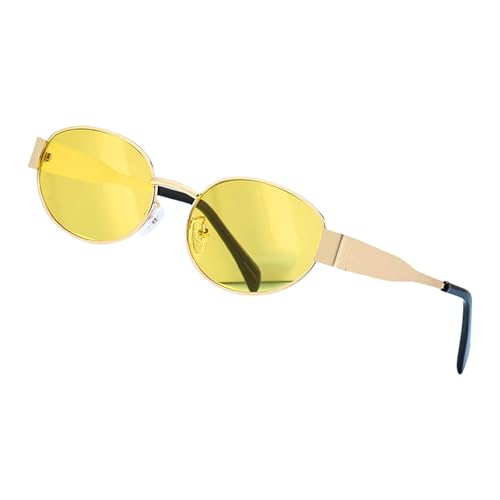 Chevnzev Trendige Ovale Sonnenbrille Metall Rahmen Modische Brille Gläser Mode Accessoires Strand Urlaub Sonnenbrille Chevnzev Trendige Ovale Sonnenbrille Metall Rahmen Modische Brille Gläser Mode Accessoires Strand Urlaub Sonnenbrille von Chevnzev