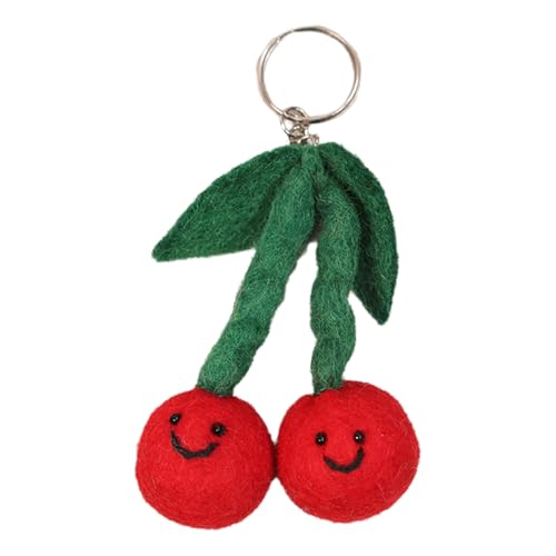 Chevnzev Weiche Touch Schlüsselringe Geldbeutel Dekoration Alltag Verwenden 3D Obstform Keychain Mode Frauen Handtasche Accessoire von Chevnzev