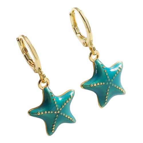 Dangle Ohrringe Ohrschnalel Anhänger Ohrringe Kupferstruktur Schmuck Geeignet Für Modeliebhaber Präsentieren Handgefertigte Seesterntropfen Dangle Ohrringe Ohrschnalel Anhänger Ohrringe Kupferstruktur Schmuck Geeignet Für Modeliebhaber Präsentieren Handgefertigte Seesterntropfen von Chevnzev