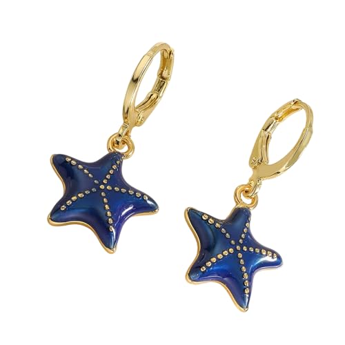 Dangle Ohrringe Ohrschnalel Anhänger Ohrringe Kupferstruktur Schmuck Geeignet Für Modeliebhaber Präsentieren Handgefertigte Seesterntropfen Dangle Ohrringe Ohrschnalel Anhänger Ohrringe Kupferstruktur Schmuck Geeignet Für Modeliebhaber Präsentieren Handgefertigte Seesterntropfen von Chevnzev