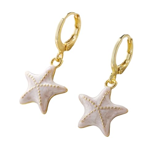 Dangle Ohrringe Ohrschnalel Anhänger Ohrringe Kupferstruktur Schmuck Geeignet Für Modeliebhaber Präsentieren Handgefertigte Seesterntropfen Dangle Ohrringe Ohrschnalel Anhänger Ohrringe Kupferstruktur Schmuck Geeignet Für Modeliebhaber Präsentieren Handgefertigte Seesterntropfen von Chevnzev