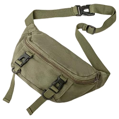 Delicate Canvas Crossbody Tasche Mit Mehreren Fächern Unisex Fashion Schulter Brustpackskörper Crossbody von Chevnzev