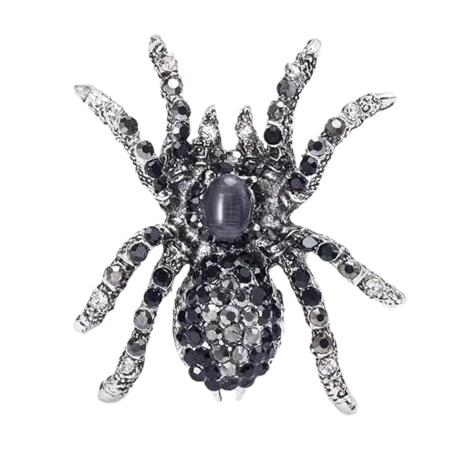 Einzigartige Spiders Brosche Accessoire Mode Spiders Brosche Mit Funkelnden Stein Vielseitigen Lappel Stecknadel Schmuck Zauberer Kragen Pin Juwely von Chevnzev